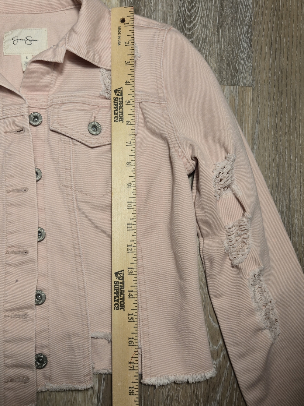 Jessica Simpson Women’s Pink Jeans Jacket - Small - Picture 7 of 8